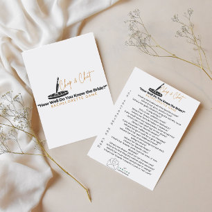 Junggesellinnenabschied Chop and Chat  Feiertagskarte