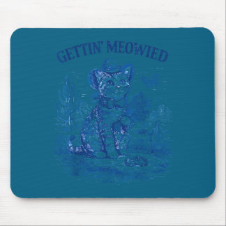 Junggesellinnenabschied Cowboy Cowgirl wird miaut Mousepad