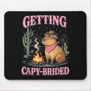 Junggesellinnenabschied Cowgirl heiratet Capy Mousepad