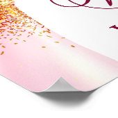 Junggesellinnenabschied Cranberry Willkommensposte Poster (Ecke)