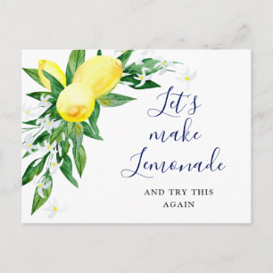 Junggesellinnenabschied Datum ändern Lemons Blosso Postkarte