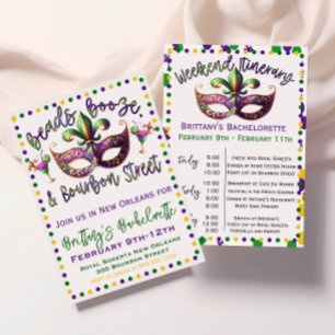 Junggesellinnenabschied Einladung New Orleans Mard