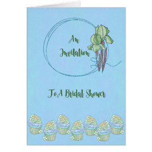 Junggesellinnenabschied-Einladungskarte, Blau mit 