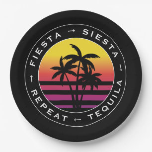 Junggesellinnenabschied Fiesta Siesta Tequila Wied Pappteller