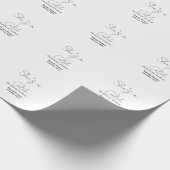 Junggesellinnenabschied Flasche Champagner Geschenkpapier (Ecke)