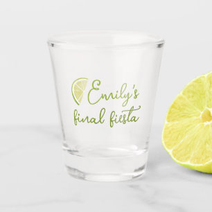 Junggesellinnenabschied Geschenk 'Letzte Fiesta' Schnapsglas