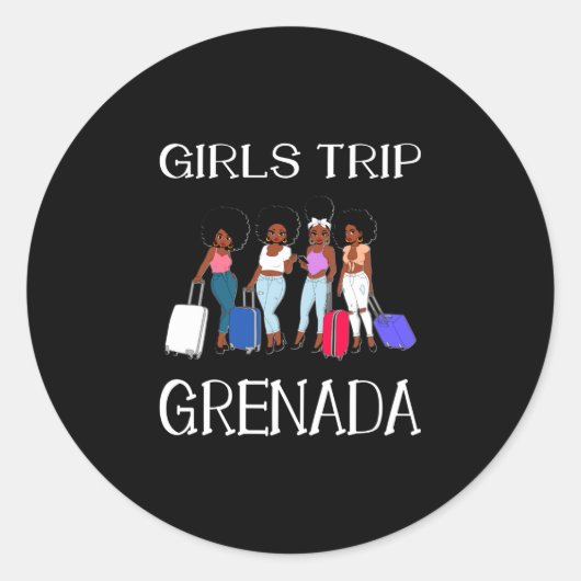Junggesellinnenabschied Grenada Frauen Runder Aufkleber (Vorderseite)