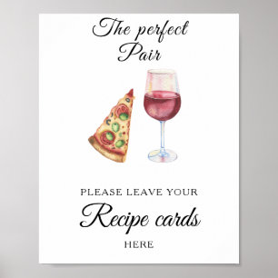Junggesellinnenabschied Hier Ihre Rezeptkarte Poster