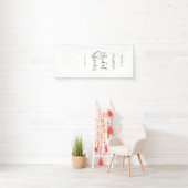 Junggesellinnenabschied Hochzeit Willkommen Brautp Banner (Insitu)