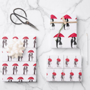 Junggesellinnenabschied Hochzeitstag Romantisch Ni Geschenkpapier Set