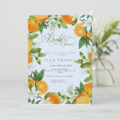 Junggesellinnenabschied in Bloom & Lemons Einladung (Stehend Vorderseite)