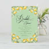 Junggesellinnenabschied in Bloom & Lemons Einladung (Stehend Vorderseite)