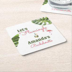 Junggesellinnenabschied in Palm Springs mit letzte Rechteckiger Pappuntersetzer