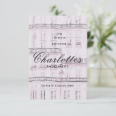Junggesellinnenabschied in Paris Einladung (Stehend Vorderseite)