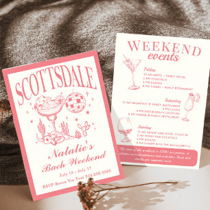 Junggesellinnenabschied in Scottsdale Cocktail Iti Einladung