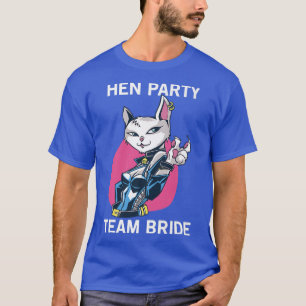 Junggesellinnenabschied Katzenmädchen Junggesellin T-Shirt