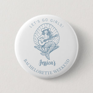 Junggesellinnenabschied Küsten-Cowgirl Strand Bach Button