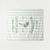 Junggesellinnenabschied Last Splash Beach Palms Wandteppich (Vorderseite (Horizontal))