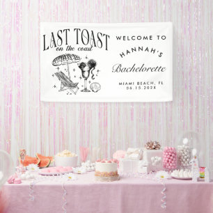 Junggesellinnenabschied Last Toast on the Coast Banner