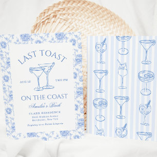 Junggesellinnenabschied Last Toast On The Coast Einladung