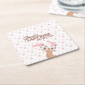 Junggesellinnenabschied Letzter Ritt Rechteckiger Pappuntersetzer (angewinkelt)