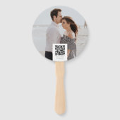 Junggesellinnenabschied Liebe ist in Blüte QR-Code Fächer (Rückseite)