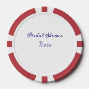 Junggesellinnenabschied lila Namen Datum elegant s Pokerchips