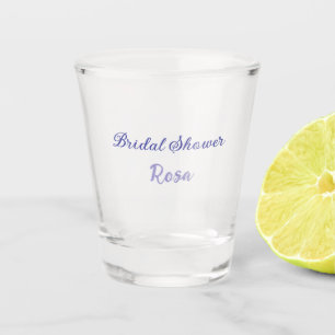Junggesellinnenabschied lila Namen Datum elegant s Schnapsglas