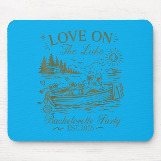 Junggesellinnenabschied Love On The Lake Est 2026 Mousepad (Vorne)
