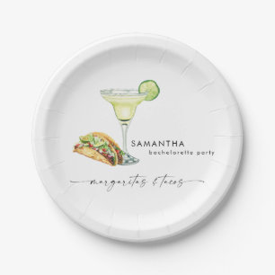 Junggesellinnenabschied Margaritas & Tacos Pappteller