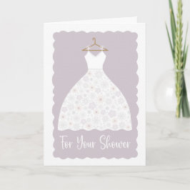 Junggesellinnenabschied mit Blumenkleid Karte