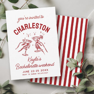 Junggesellinnenabschied mit Liebe aus [Ihre Stadt] Einladung