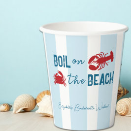 Junggesellinnenabschied mit Meeresfrüchten-Eintopf Pappbecher