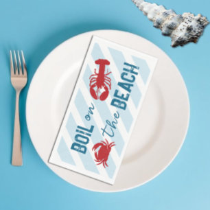 Junggesellinnenabschied mit Meeresfrüchten-Eintopf Serviette