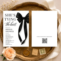Junggesellinnenabschied mit QR-Code 'She's Tying T
