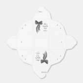 Junggesellinnenabschied mit schwarzer Schleife Sie Geschenkschachtel (Ungefaltet)