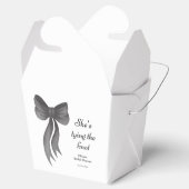 Junggesellinnenabschied mit schwarzer Schleife Sie Geschenkschachtel (Geöffnet)