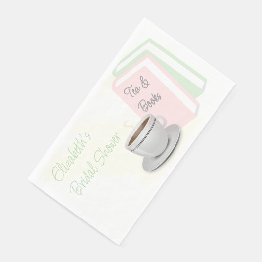 Junggesellinnenabschied mit Tee & Büchern Serviette (Ecke)