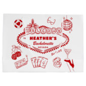 Junggesellinnenabschied Mitbringsel Casino Las Veg Große Geschenktüte (Rückseite)