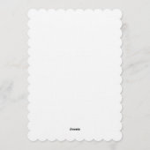 Junggesellinnenabschied, moderner Boho-Minimalist, Einladung (Rückseite)