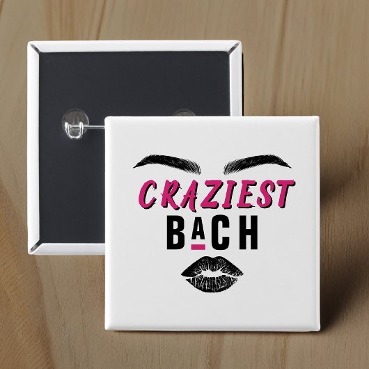 Junggesellinnenabschied nach Bach-Persönlichkeitst Button