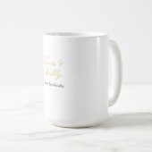 Junggesellinnenabschied-Name Boots & Bubble gelb g Kaffeetasse (VorderseiteRechts)