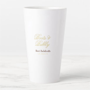 Junggesellinnenabschied-Name Boots & Bubble gelb g Milchtasse