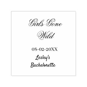 Junggesellinnenabschied Name Datum Braut Girls Gon Permastempel