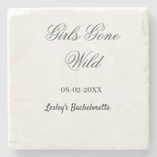 Junggesellinnenabschied Name Datum Braut Girls Gon Steinuntersetzer