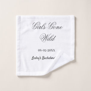 Junggesellinnenabschied Name Datum Braut Girls Gon Waschlappen