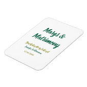 Junggesellinnenabschied Name Datum Margs und Ehe Magnet (Linke Seite)