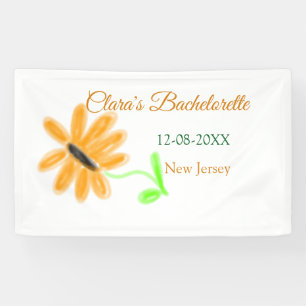 Junggesellinnenabschied Name Datum Ort Sonnenblume Banner