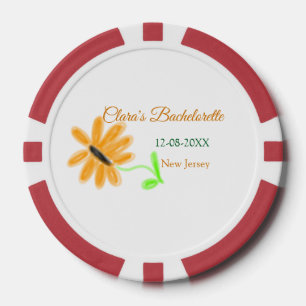 Junggesellinnenabschied Namen Datum Ort Sonnenblum Pokerchips