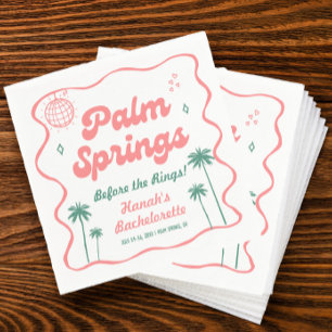 Junggesellinnenabschied Palm Springs Serviette